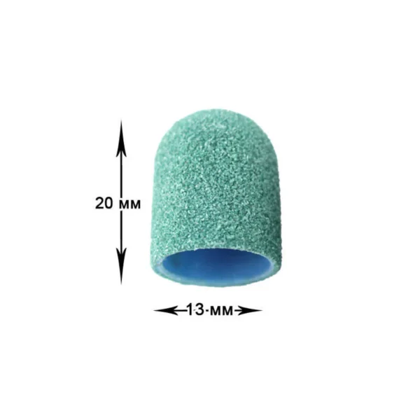 Capișon Pedichiură Multibor Bit Verde - 13mm, 80 grit (mediu)