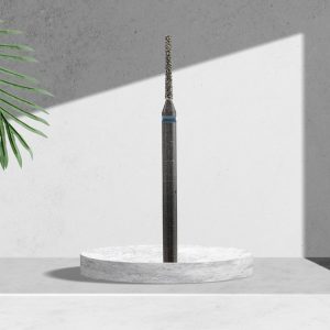 Capat de freza diamantat GeoNailsss „AC Pedichiură” (albastru ), L-8,0 mm, Ø2,1 mm